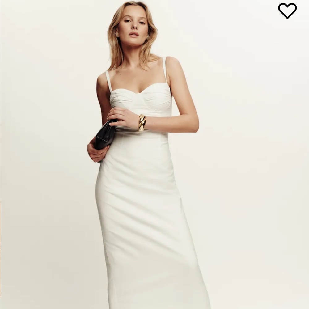 Reformation Stormi Dress Ivory - Size 8